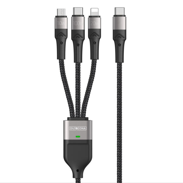 A4 3in1 USB-C í USB-C+Lightning+Micro 1,3m