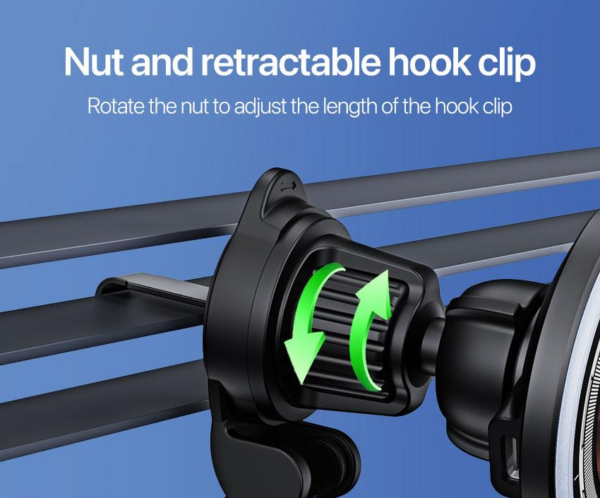 Bílhleðlsutæki Qi2 15W Þráðlaust með segli Duzzona V5